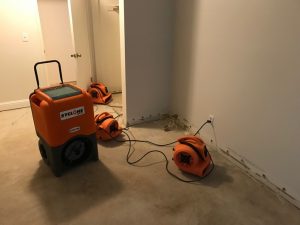 air movers used by the mississippi gulf coast water damage restoration team